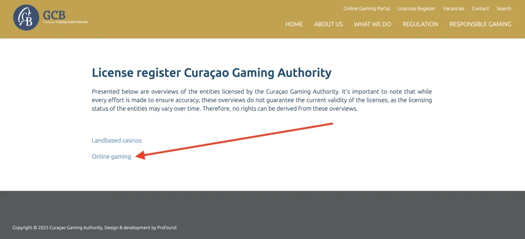 Registro de Pin Up licencias de la CGCB