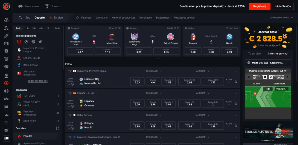 Apuestas Deportivas con Pin Up